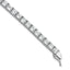 Sterling Shimmer Sterling Silver Rhodium-plated 5mm CZ 34 Stone 7 inch Bracelet - Sophia Jewelers