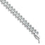 Cubic Zirconia 41-Stone Bracelet in Sterling Silver, 7.7mm, 7 Inch - Sophia Jewelers