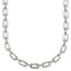 165-Stone Cubic Zirconia Paperclip Necklace in Sterling Silver, 17in - Sophia Jewelers