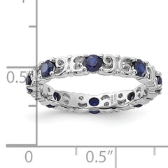 Sterling Silver Stackable Expressions Created Sapphire Ring