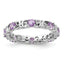 Sterling Silver Stackable Expressions Amethyst Ring