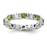 Sterling Silver Stackable Expressions Peridot Ring