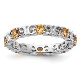 Sterling Silver Stackable Expressions Citrine Ring