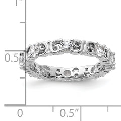 Sterling Silver Stackable Expressions Created White Sapphire Ring