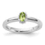 Sterling Silver Stackable Expressions Peridot Ring
