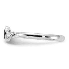 Sterling Silver Stackable Expressions Created Sapphire Ring