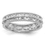 Sterling Silver Stackable Expressions Polished Fleur De Lis Ring, Size 5–10 - Sophia Jewelers