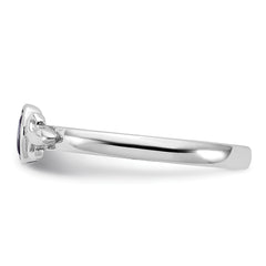 Sterling Silver Stackable Expressions Amethyst Ring