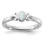 Sterling Silver Stackable Expressions Created Opal Ring