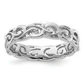 Sterling Silver Stackable Expressions Polished Ring