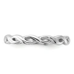 Sterling Silver Stackable Expressions Carved Band Ring