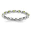 Sterling Silver Stackable Expressions Peridot Ring