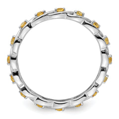 Sterling Silver Stackable Expressions Citrine Ring