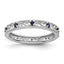 Sterling Silver Stackable Expressions Created Sapphire Ring
