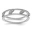 Diamond Jacket Stackable Ring in Sterling Silver (0.04 ct. tw.), Size 5–10 - Sophia Jewelers