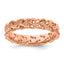 Twisted Filigree Pink-Plated Carved Stackable Ring in Sterling Silver, Size 5–10 - Sophia Jewelers