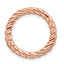 Sterling Silver Stackable Expressions Rose-tone Med Polished Chain Slide