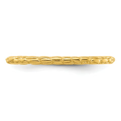 Sterling Silver Stackable Expressions Gold-plated Twisted Ring