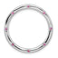 Sterling Silver Stackable Expressions Large Rhodolite Garnet Chain Slide