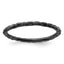 Sterling Silver Stackable Expressions Black-plated Twisted Ring