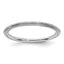 Sterling Silver Stackable Expressions Rhodium Step-down Ring
