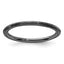 Sterling Silver Stackable Expressions Black-plated Step-down Ring