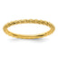 Criss-Cross Stackable Ring in Gold-Plated Sterling Silver, Size 5–10 - Sophia Jewelers