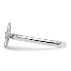 Sterling Silver Stackable Expressions Citrine Starfish Ring