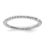 Sterling Silver Stackable Expressions Rhodium Ring