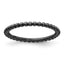 Sterling Silver Stackable Expressions Black-plated Ring