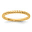 Sterling Silver Stackable Expressions Gold-plated Twisted Ring
