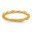 Sterling Silver Stackable Expressions Yellow-plated Twist Ring