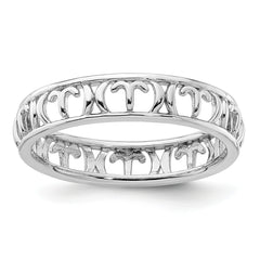 Sterling Silver Stackable Expressions Aries Zodiac Ring