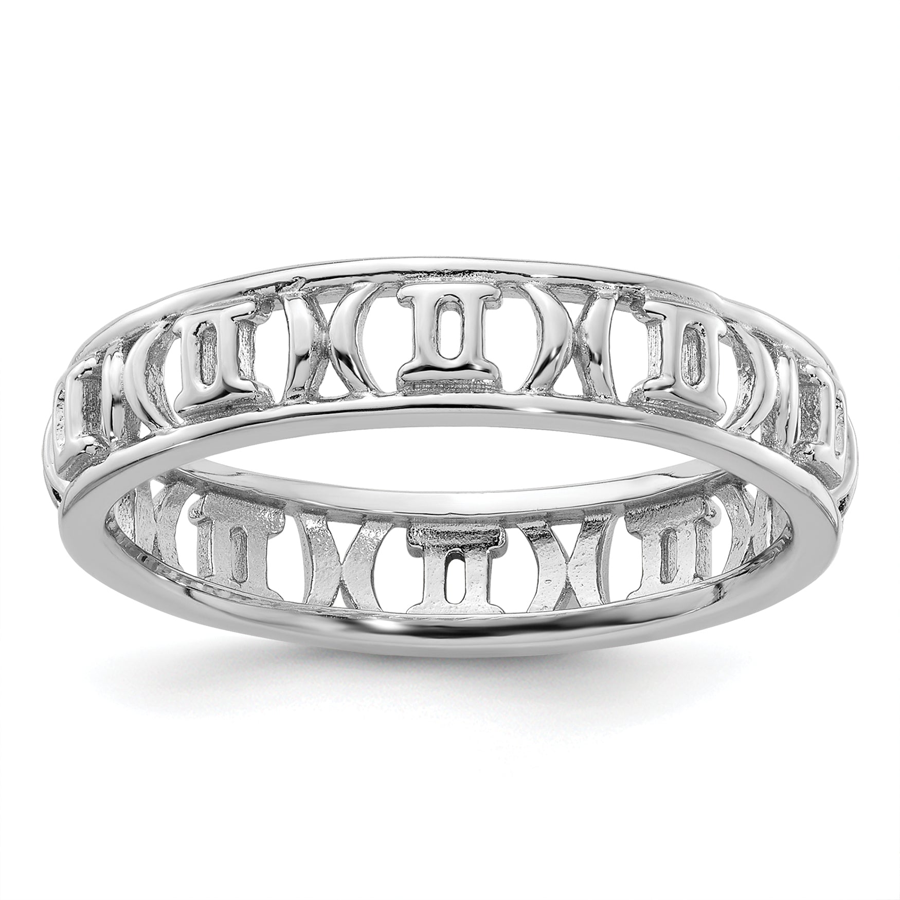 Sterling Silver Stackable Expressions Gemini Zodiac Ring