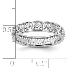 Sterling Silver Stackable Expressions Aquarius Zodiac Ring