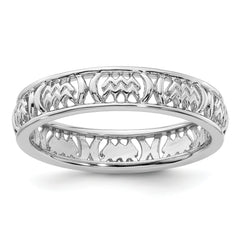 Sterling Silver Stackable Expressions Aquarius Zodiac Ring