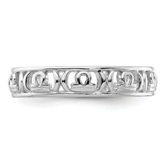 Sterling Silver Stackable Expressions Libra Zodiac Ring