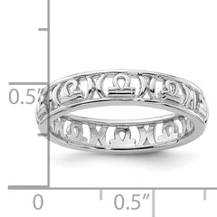 Sterling Silver Stackable Expressions Libra Zodiac Ring