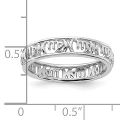 Sterling Silver Stackable Expressions Virgo Zodiac Ring