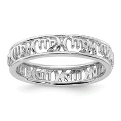Sterling Silver Stackable Expressions Virgo Zodiac Ring