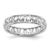 Sterling Silver Stackable Expressions Leo Zodiac Ring