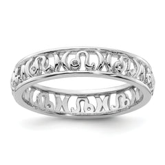 Sterling Silver Stackable Expressions Leo Zodiac Ring