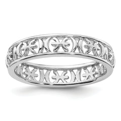 Sterling Silver Stackable Expressions Pisces Zodiac Ring