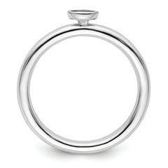 Sterling Silver Stackable Expressions Amethyst Ring