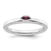 Sterling Silver Stackable Expressions Rhodolite Garnet Ring