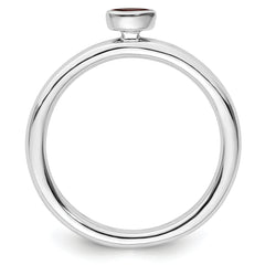 Sterling Silver Stackable Expressions Pink Tourmaline Ring