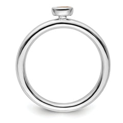 Sterling Silver Stackable Expressions Citrine Ring