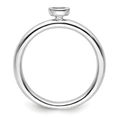 Sterling Silver Stackable Expressions Blue Topaz Ring