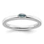 Sterling Silver Stackable Expressions Blue Topaz Ring