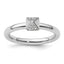 Sterling Silver Stackable Expressions Diamond Ring